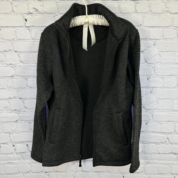 Beverly Hills Polo Club Full Zip‎ Sweater Jacket, Size Medium, Dark Gray - Picture 3 of 7